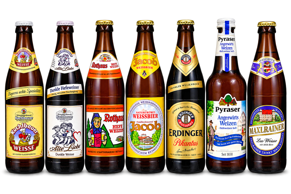 Bild Hefeweizen dunkel, diverse Flaschen