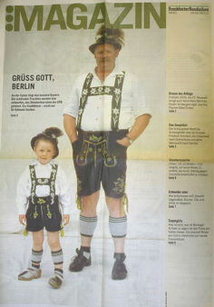 Zeitungsartikel der Frankfurter Rundschau zum Thema bayerische Kultur in Berlin